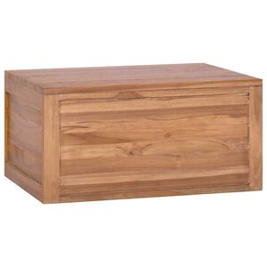 vidaXL Mueble de ba&ntilde;o de pared madera maciza de teca 60x45x30 cm