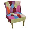 vidaXL Sillones de estilo franc&eacute;s 2 unidades tela retales Patchwork
