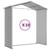vidaXL Caseta de jard&iacute;n gris claro 191x895x198 cm acero galvanizado