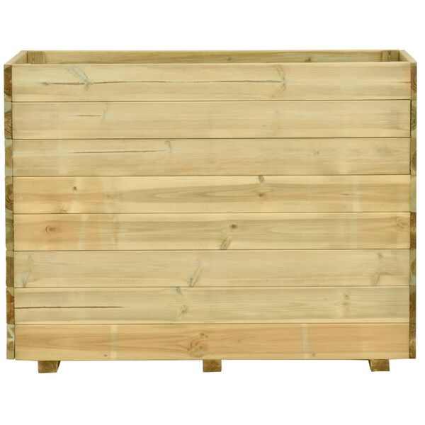 vidaXL Arriate con fondo madera de pino impregnada 100x50x75 cm