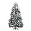 vidaXL &Aacute;rbol de Navidad artificial con bisagras 300 LED y bolas 300 cm