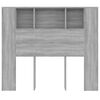 vidaXL Mueble cabecero gris Sonoma 120x18,5x102,5 cm