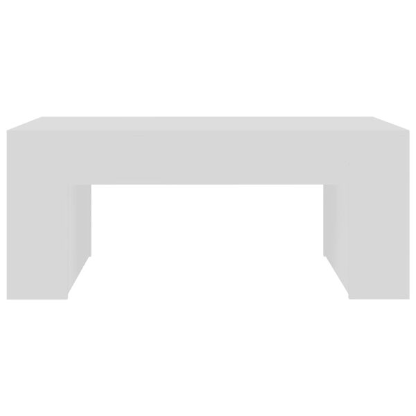 vidaXL Mesa de centro madera contrachapada blanco 100x60x42 cm