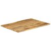 vidaXL Tablero de mesa borde natural madera maciza mango 100x80x3,8 cm
