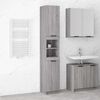 vidaXL Armario de ba&ntilde;o madera contrachapada gris Sonoma 32x34x188,5 cm