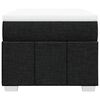 vidaXL Cama box spring con colch&oacute;n tela negro 100x200 cm