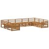 vidaXL Conjunto de sof&aacute;s de exterior 9 pcs Natural