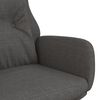 vidaXL Sill&oacute;n de relax de tela gris oscuro