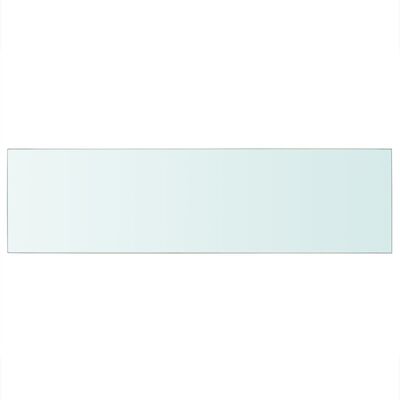 vidaXL Panel de estante vidrio claro 90x25 cm
