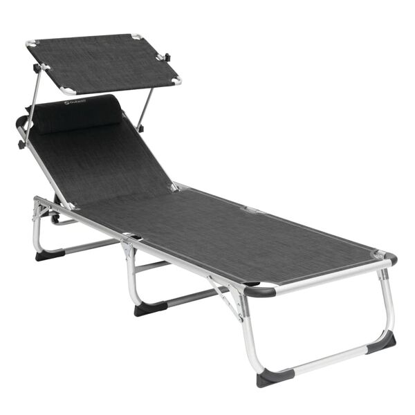 Outwell Silla plegable Victoria negro y gris