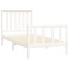 vidaXL Estructura de cama sin colch&oacute;n madera de pino blanca 90x200 cm