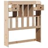 vidaXL Cabecero de cama con almacenaje madera maciza de pino 100 cm