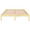 vidaXL Estructura de cama sin colch&oacute;n madera maciza 160x200 cm
