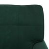 vidaXL Sill&oacute;n reclinable Verde oscuro 91 x 157 x 91 cm Terciopelo