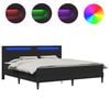 vidaXL Estructura de cama Negro 180 x 200 cm Cuero sint&eacute;tico