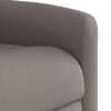 vidaXL Sillón reclinable eléctrico tela gris taupé