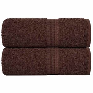 vidaXL Toallas de mano FROGN 2 uds marr&oacute;n 30x30 cm 360 g/m&sup2;
