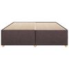 vidaXL Cama sin colch&oacute;n tela marr&oacute;n oscuro 200x200 cm