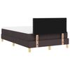 vidaXL Cama tipo Box Spring Marr&oacute;n Oscuro 120 x 190 cm tela