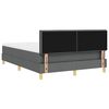 vidaXL Cama tipo Box Spring con colch&oacute;n Gris oscuro 160 x 200 cm tela