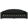 vidaXL Sof&aacute; cama con colch&oacute;n tela negro 90x190 cm