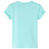 Camiseta infantil verde menta claro 128