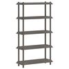 vidaXL Estanter&iacute;a 5 niveles 100 x 40 x 177 cm PP Gris Claro