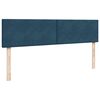 vidaXL Estructura de cama otomana con colch&oacute;n azul oscuro 200x200 cm