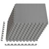 vidaXL Tapete para piscina 40 uds. Gris 14,4 m&sup2; Espuma EVA