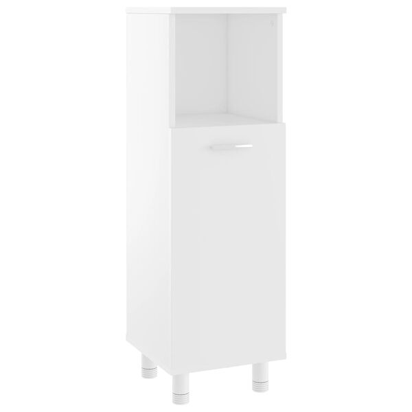 vidaXL Armario de baño madera contrachapada blanco 30x30x95 cm