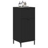 vidaXL Gabinete de Baño con cajón con puerta Negro 39,5 x 36 x 88 cm