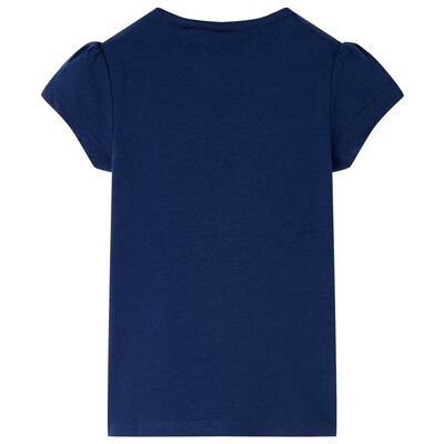 Camiseta infantil azul marino 92