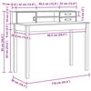 vidaXL Escritorio Marr&oacute;n cera 110 x 50 x 93 cm Madera de Pino S&oacute;lido