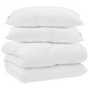 vidaXL Edred&oacute;n con almohadas 3 uds. Microfibra y Plumas de Pato