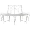 vidaXL Banco de &Aacute;rbol 4-N&uacute;mero de plazas 160 x 80 x 89 cm Acero