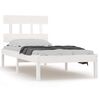 vidaXL Estructura de cama madera maciza de pino blanco 100x200 cm