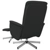 vidaXL Sill&oacute;n reclinable de masaje con reposapi&eacute;s tela negro