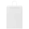 vidaXL Bolsas de papel con asas 50 uds blanca 32x17x44 cm