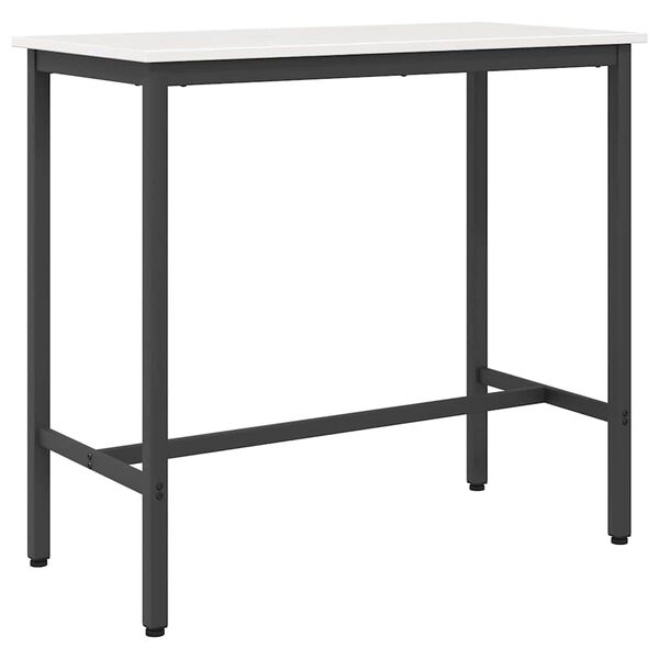 vidaXL Mesa 100 x 50 x 91 cm Madera Ingenierizada y Acero