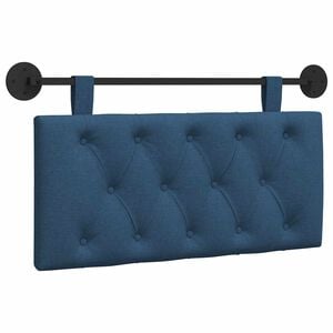 vidaXL Cabecero colgante Azul Tela