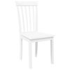vidaXL Sillas de comedor 2 unidades madera maciza de caucho blanco
