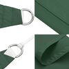 vidaXL Toldo de vela rectangular tela oxford verde oscuro 3x6 m