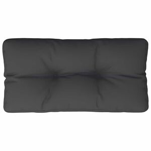 vidaXL Coj&iacute;n para sof&aacute; de palets de tela negro 80x40x12 cm