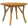 vidaXL Mesa de jard&iacute;n madera maciza de acacia &Oslash;110 cm
