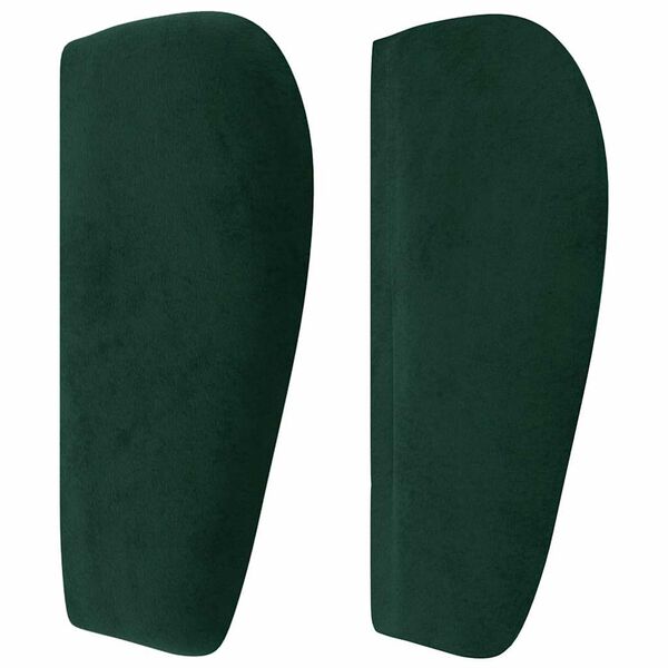 vidaXL Cabecero de terciopelo verde oscuro 103x23x78/88 cm