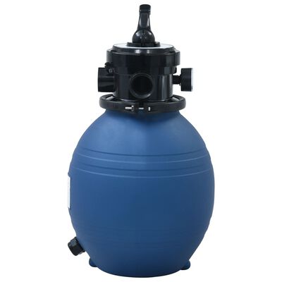 vidaXL Filtro de arena piscina con válvula de 4 posiciones azul 300 mm