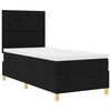 vidaXL Cama tipo Box Spring con colch&oacute;n Negro 100 x 200 cm tela