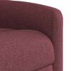 vidaXL Sill&oacute;n reclinable el&eacute;ctrico tela rojo tinto