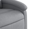 vidaXL Sill&oacute;n reclinable elevable de tela gris claro
