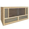 vidaXL Terrario de madera contrachapada 80x40x40 cm